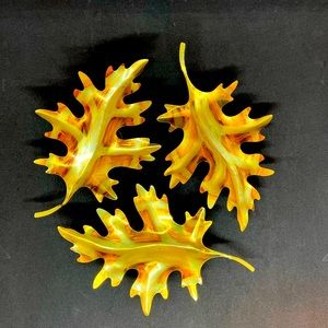 Home Interiors Brass Leaves